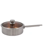 Kitchen Queen Stainless Steel Cooking Ware Stew Simmer Fry 6pcs Cookware Set