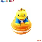Customized OEM PU foam 3d cute duck soft scented slow rising squishy toys for kids.