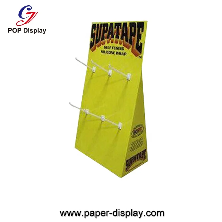 case,cardboard hook tabletop display,merchandising display box