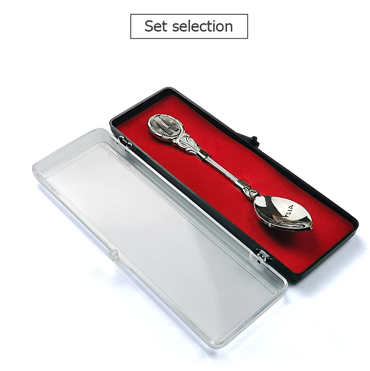 Die Casting Blank Souvenir Teaspoon/Custom Soft Enamel Metal Spoon