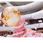 Inflatable moon hanging decoration planet series for commercial