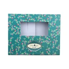 Custom Size Square Eco Friendly Gift Box with Clear Window Matt Hot Stamping Top and Bottom Cardboard Paper Packaging Box