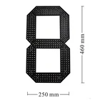 white color 7 segment Led number module 250x460mm led gas/oil price 18 inch digital sign clock module