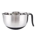 Hot Sale Stainless Steel Mixing Bowls Sets With Lids Non Slip Silicone Bottoms Salad Bowl