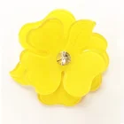 Fashion Custom Acetate Flower Brooch Rhinestone Decorative Wedding Lapel Pin for Woman Jewelry