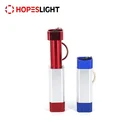 Customized Logo Aluminium Alloy LED Zoom Keychain Zoomable Keyring Light Telescopic Torch Flashlight