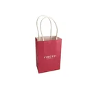 Hot sale fancy red kraft food/snack/tea/coff/gift shopping paper bag