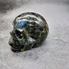 Labradorite Labradorite Carving Wholesale Natural Hand Carved Gemstone Labradorite Crystal Skull Crafts For Healing
