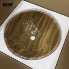 Wash Basin Marble Sink 2020 KKR Marble Stone Sink Vessel Basins Bathroom Bowl above Counter Wash Basin