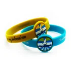 Cheap customized promotional rubber silicone bracelets wristband