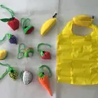 Noverty Nylon Portable Banana Fruit Foldable Shopping Bags Grocery Shopping Tote Bags Reusable Folding Pouch