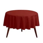 Disposable party supply white round table clothes