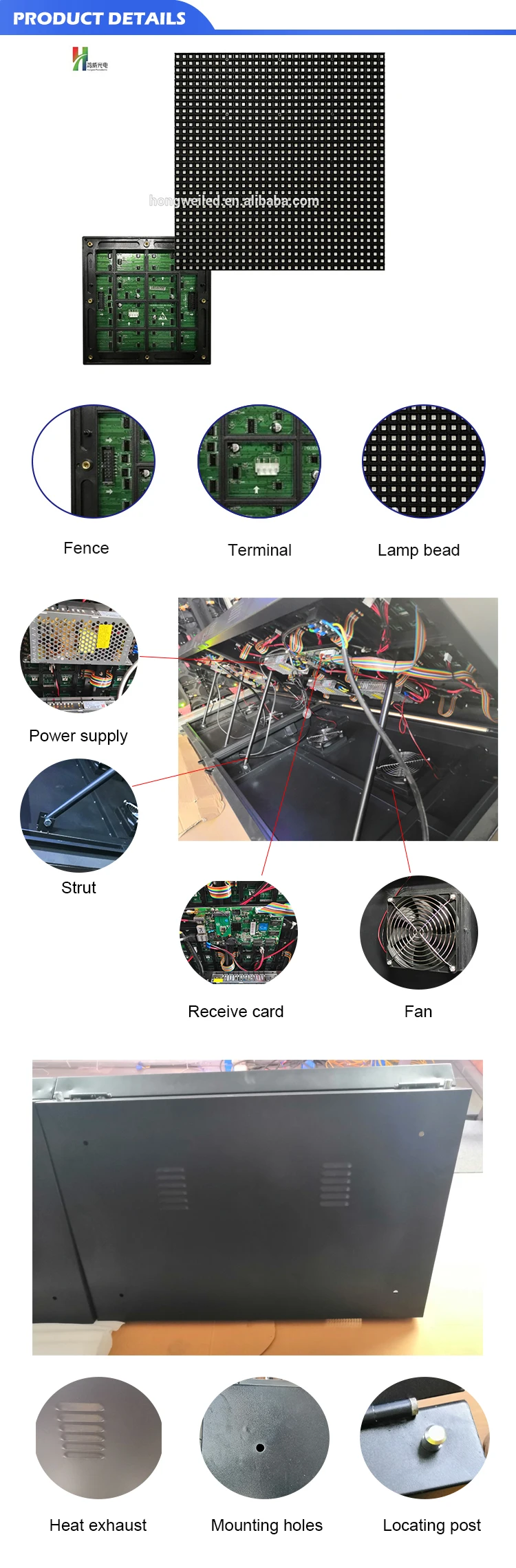 Front Access Good price led video wall panels