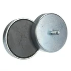 Strong customized magnetic holder ferrite pot magnet with screw thread