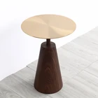 Tea Table Luxury Tea Table Simle Sofa Portable Metal End Side Table Balcony Round Cafe Table