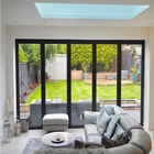 China supplier impact resistance aluminium wind proof exterior accordion bifold doors