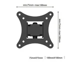 VESA 100x100 Heavy Duty Metal Articulating Tv Holder Swivel LCD Wall Mount For 13"-27" LCD LED TVs