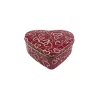 custom print heart shape gift tin box for Valentine's Day