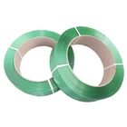 China supplier plastic packing strap PET packing bricks timbers 15mm width green color strip