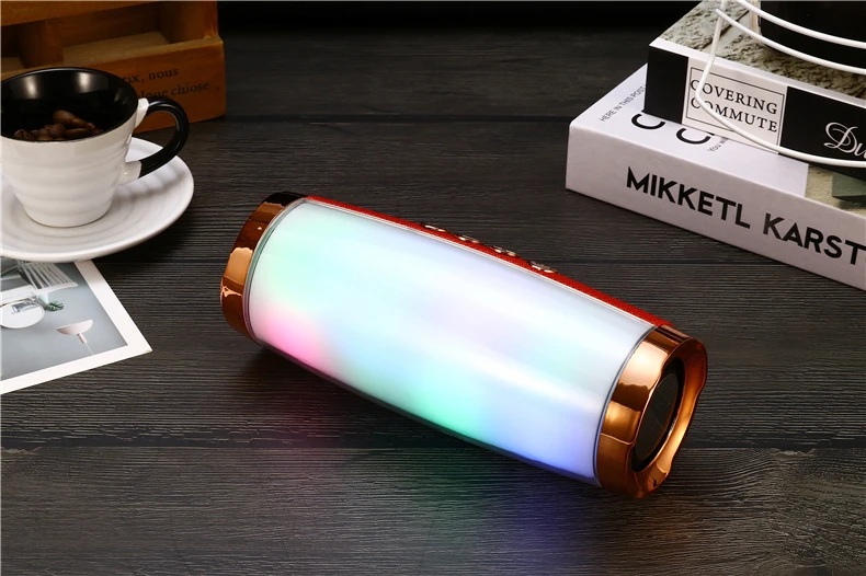 E11 2.0 1200MA 10w hand free call 7inch custom mini portable blue tooth with colors led light tws wireless speakers - ANKUX.COM