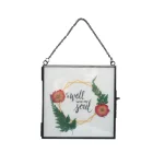 Photo Frame Hanging Photo Frame Indoor Decorative Hanging Pressed Glass Brass Gold Photo Frame Wholesale
