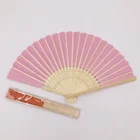 Bamboo Fans Bamboo Fan Custom Manual Printed Folding Wedding Invitation Bamboo Paper Hand Fans