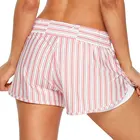Vintage Stripe Moisture Wicking and Breathable Drawcord Waistband Run Shorts Internal fitness shorts for women