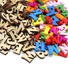 50pcs/100pcs/lot Approx 12*15mm/14.5mm/22mm Natural Colorful Wooden Digital Letters With Holes DIY Handcrafts Decoration E1105