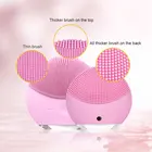 QULU Bestseller 2019 Amazon Portable and Deep Skin Silicone Face Cleaning IPX 7 Waterproof Silicone Facial Cleansing Brush