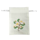 New style jewelry pouch burlap drawstring gift bag with promotion