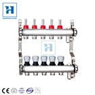 5-Branch Pex Radiant Stainless Steel Floor Heating Manifold Set