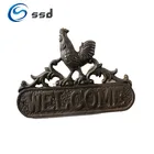 Wholesale outdoor garden decor garden decoration Cast Iron welcome sign
