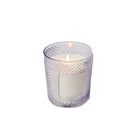 custom purple small glass table recycled candle holder fancy candle jars