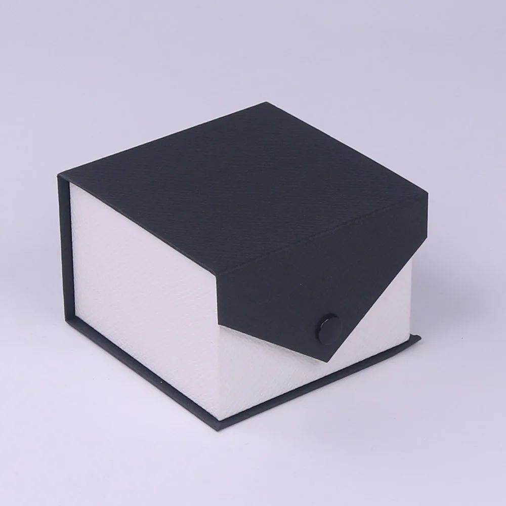 fancy book shape paper jewelry gift packing watch box with