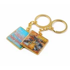 custom brass enamel compass bottle opener keyring keychain