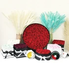 Red Roses Custom Women Gift Sets Rea Red Roses Preserved Roses In Gift Box For Valentines Day Gifts
