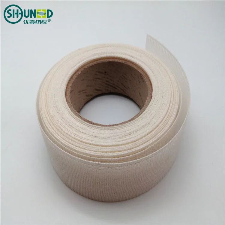 Eco-friendly Nylon Cotton Mixed Stiff Resin Interlining Fabric Roll for Garment Suits/Shirts