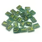 green aventurine runes fortune-telling stone divination