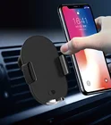 Free Sample 2 in 1 Universal car leather holder Fast Qi Wireless Charger Stand For Mobile Phone