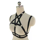 In stock items punk hollow out top harness lingerie
