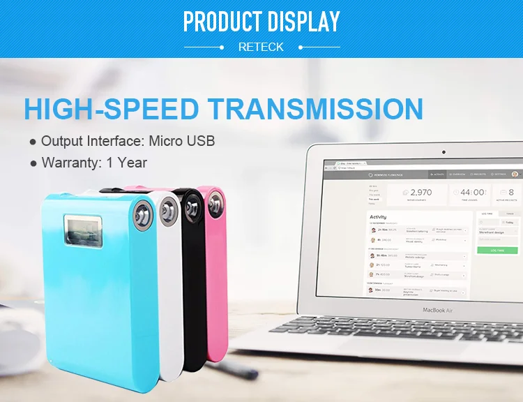 Manufactory Portable High Capacity Dual Usb Power Bank 12000Mah with Ce Rohs - ANKUX.COM