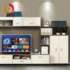 Tv Table Tv Pull Design Wood Panel Stainless Steel Handle Home Stand Cabinet Tv Table Set