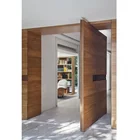 DAYA factory customized solid oak wood pivot entrance doors