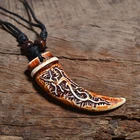 Retro Necklace Pendant Horn Choker Necklace Gift