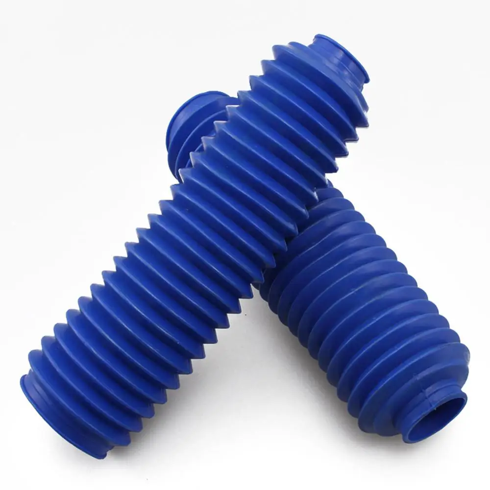 245mm Blue Rubber Shock Absorber Dust Cover Gaiters Boots For Motor Front Forks