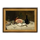 60X90cm Custom Size French Baroque Style Antique Rectangle Gold Silver Mirror Canvas Painting Picture Wood Frame