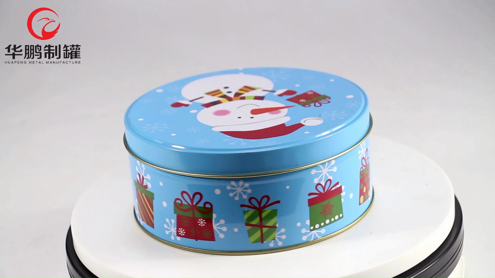 hotsale big round tin can large biscuit cookie cake gift metal