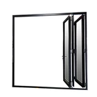 Large area opening aluminum glass bi folding door
