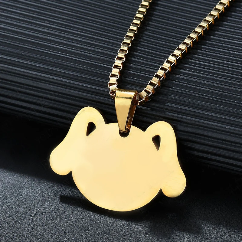 wholesale engravable jewelry blanks stainless steel smooth surface dog shape pet tags for custom name jewelry
