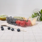 Custom Eco Material disposable eco friendly food packaging container bowls plastic salad bowl